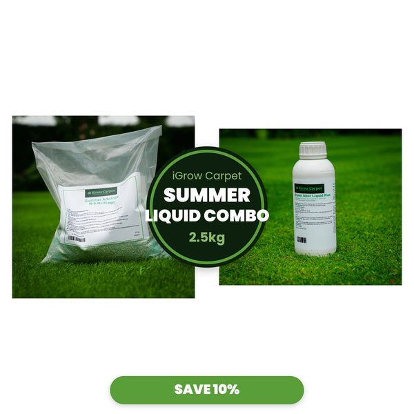 Summer Feed + Green Shot Liquid Plus Combo (2.5kg) - iGrow Carpet