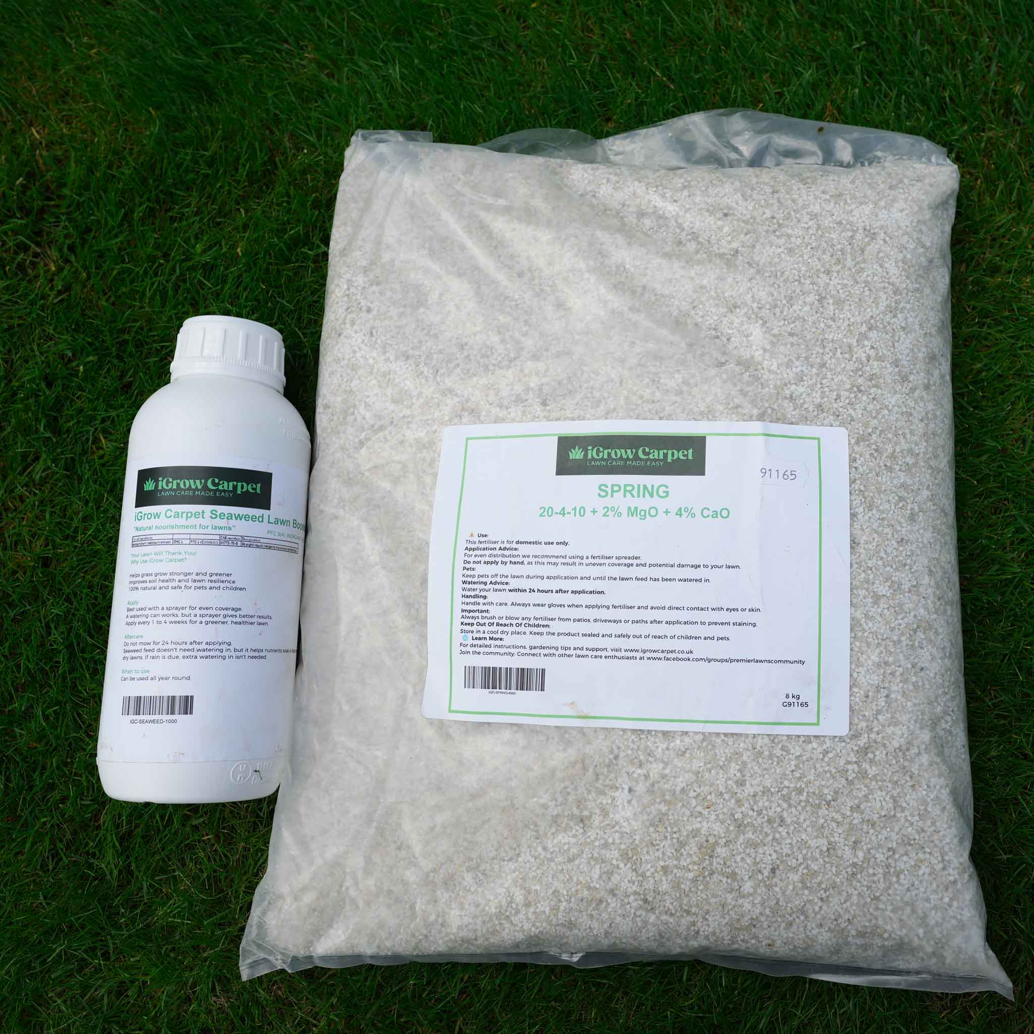 Spring Power Pack: Spring Starter Plus Fertiliser and Seaweed Lawn Booster