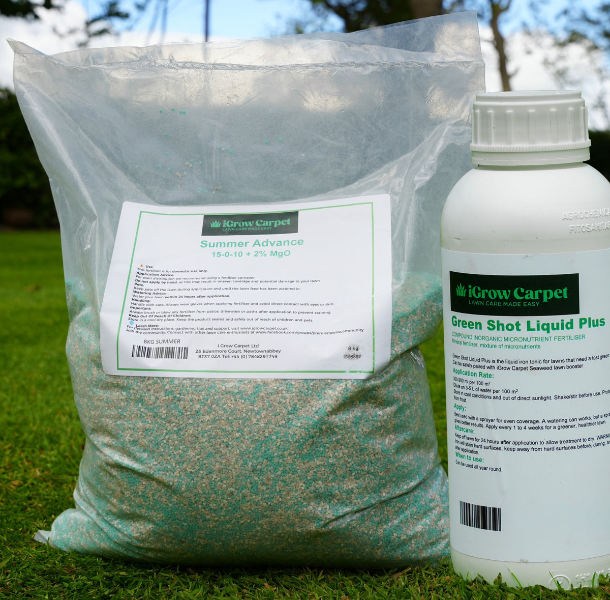 Summer Feed + Green Shot Liquid Plus Combo (8kg) - iGrow Carpet