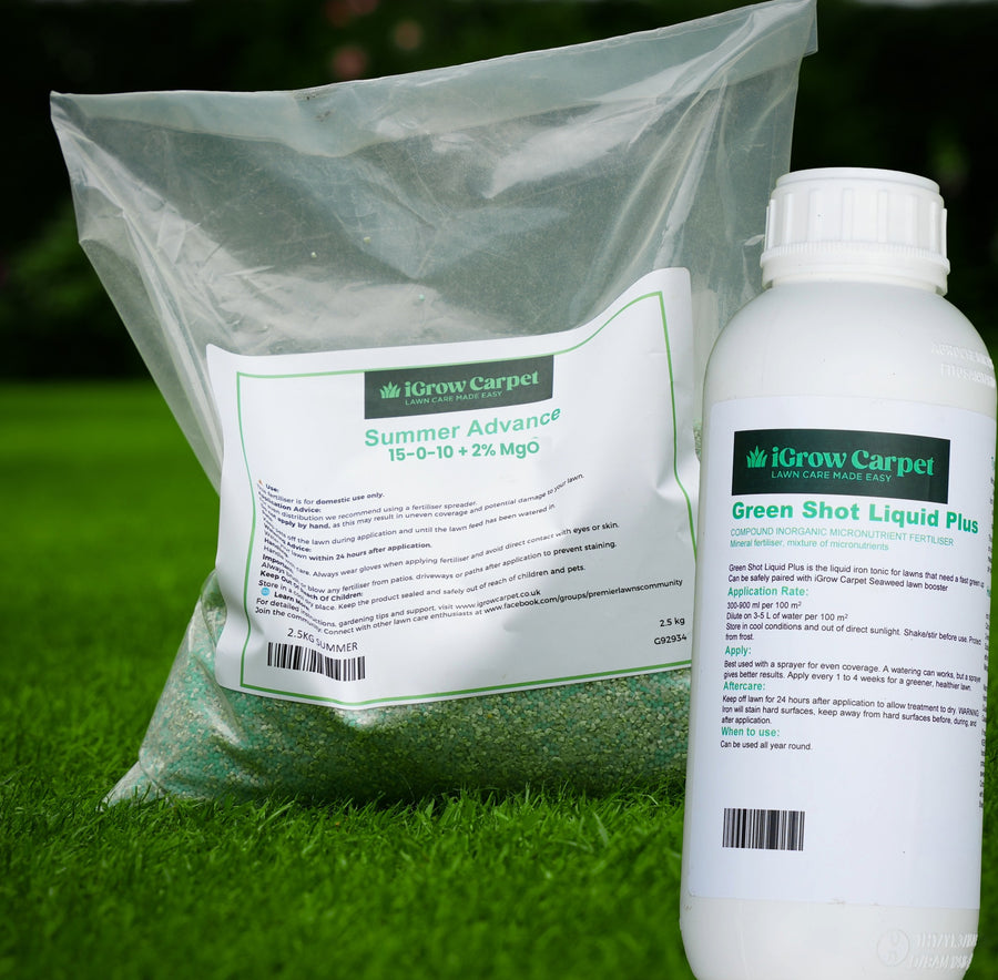 Summer Feed + Green Shot Liquid Plus Combo (2.5kg) - iGrow Carpet